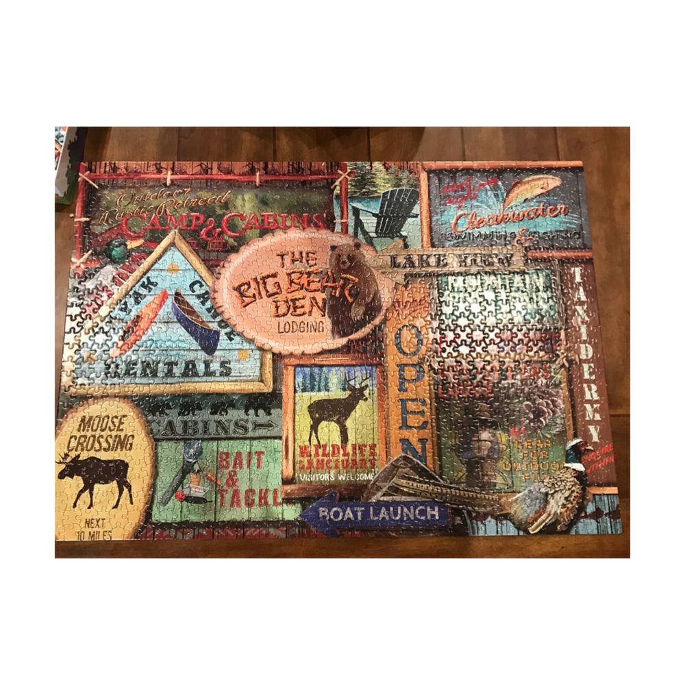 SOLD ELSEWHERE!! Rustic Lodge Jigsaw Puzzle